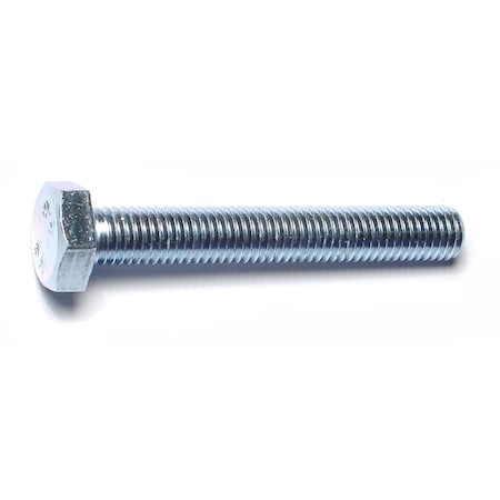 Midwest Fastener Class 8.8, M10-1.50 Hex Head Tap Bolt, Zinc Plated Steel, 70 mm L, 6 PK 78364